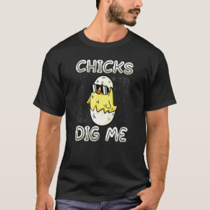 T-shirt Jeunes poulets me creusent Poulet Poule Volaille É