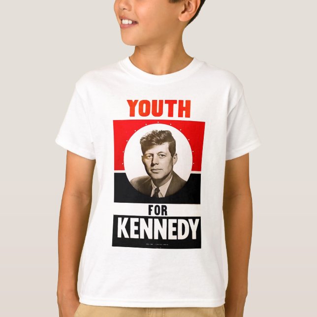 T-shirt Jeunesse pour le Président John F. Kennedy (Devant)