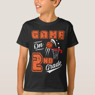 T-shirt Jeux Amusants Sur Le Basket De Deuxième Année Prem