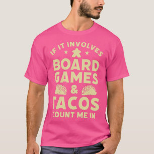 T-shirt Jeux de société et Tacos Funny Game Night Host