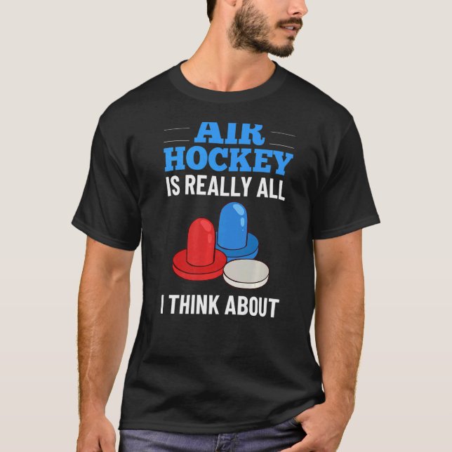 T-shirt Jeux de table de hockey sur air Règles Mini Paddle (Devant)