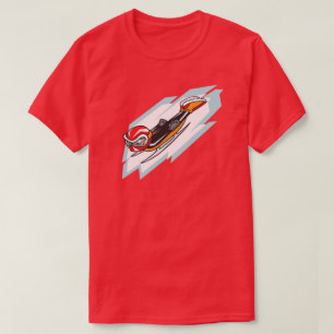 T-shirt Jeux d'hiver Squelette Anime Style Illustration
