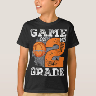 T-shirt Jeux Drôle Sur Le Basket De Deuxième Année Premier