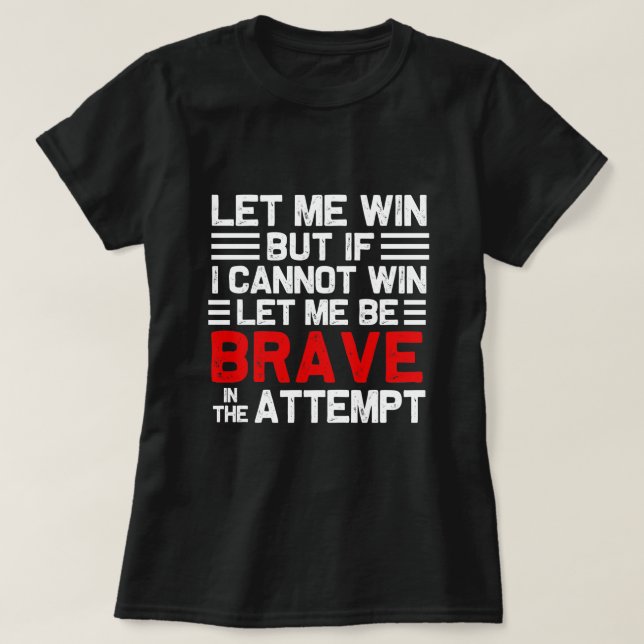 T-shirt Jeux Olympiques Spéciaux, laissez-moi gagner (Design devant)