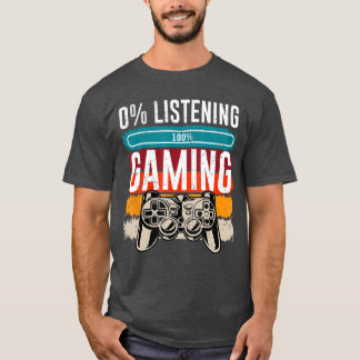 T-shirt Jeux rétro pour garçons 0 écoute 100 ami de jeu