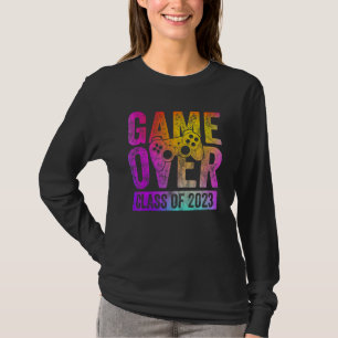 T-shirt Jeux vidéo colorés diplômé Game Over promotion