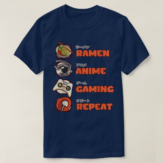 T-shirt Jeux vidéo de Otaku (Design devant)