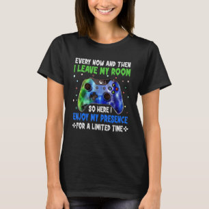 T-shirt Jeux Vidéo De Temps En Temps Et Puis Je Laisse Mon
