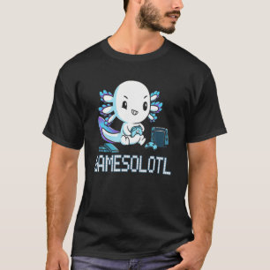 T-shirt Jeux vidéo Gamesolotl Axolotl Gamer Poisson