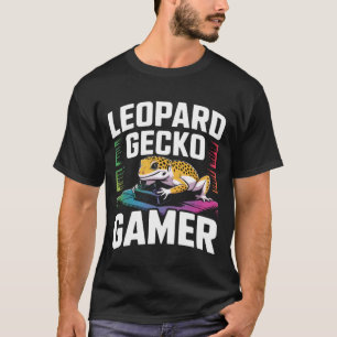 T-shirt Jeux vidéo mignons de lézard reptile gecko léopard