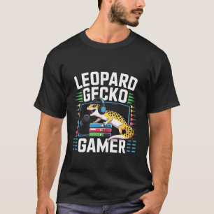 T-shirt Jeux vidéo mignons Lézard Reptile Gecko léopard Je
