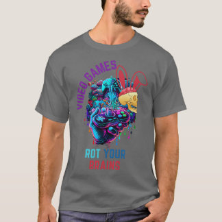 T-SHIRT JEUX VIDÉO ROT VOS CERVEAUX 38