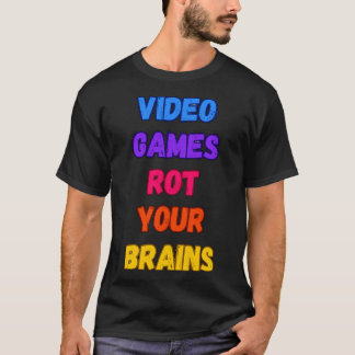 T-shirt Jeux Vidéo Tirer votre cerveau 1