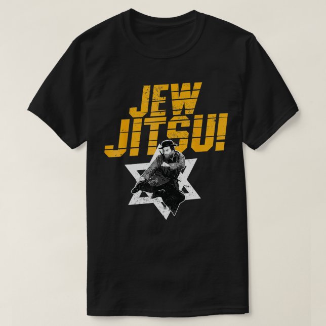 T-shirt Jew Jitsu Funny Jewish Martial Arts Rabbi Jiu Jits (Design devant)