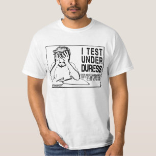 T-shirt J'examine sous la coercition : non à l'essai