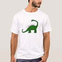 J'existe tee - shirt de dinosaure de brontosaure