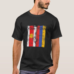 T-shirt Jezidian Ezyxan Arménie Drapeau Lali Melek Taus Ez