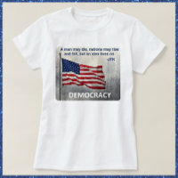 JFK Citation Démocratie Drapeau américain Design
