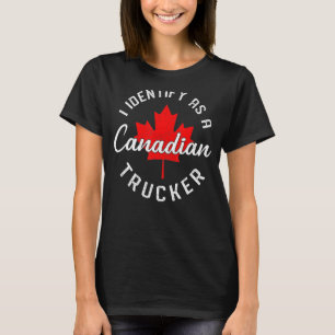 T-shirt J'Identifie Comme Un Convoi Canadien Pour La Liber
