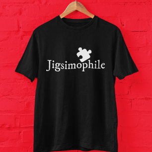 T-shirt Jigsimophile mignon Scholarly Puzzle Nerd