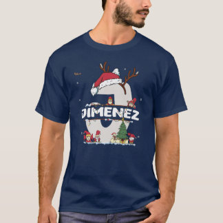 T-shirt Jimenez Christmasw Jimenez Nom pour les Noël drôle