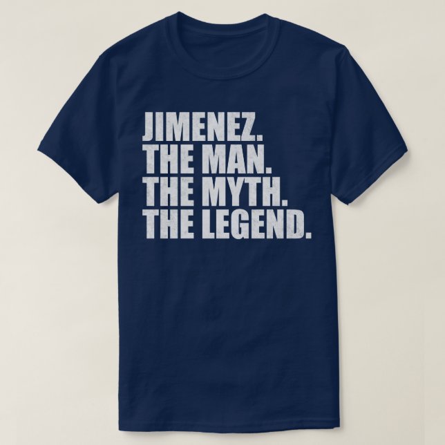 T-shirt Jimenez Jimenez Nom de famille Jimenez Nom de fami (Design devant)