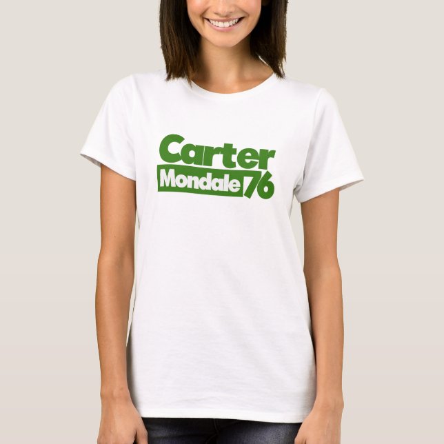 T-shirt Jimmy Carter 76 Carter Mondale rétro Politique (Devant)