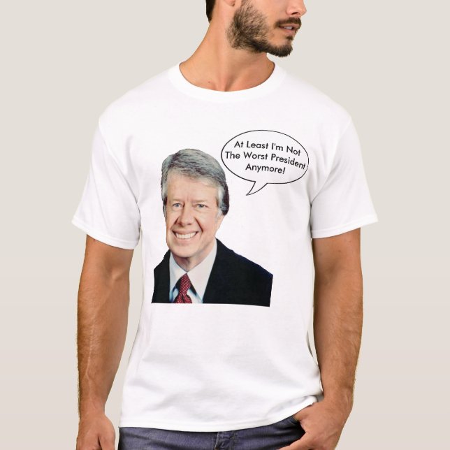 T-shirt Jimmy Carter pas le plus mauvais Président Anymore (Devant)