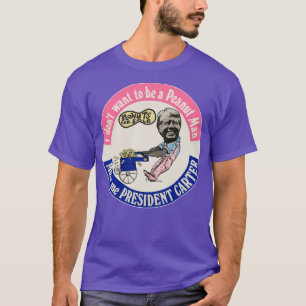 T-shirt JIMMY CARTER Vintage Président Peanut Man Campa