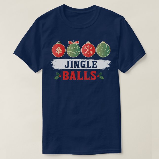 T-shirt Jingle Ball Tinsel Seins Correspondant Famille Gro (Design devant)