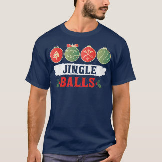 T-shirt Jingle Ball Tinsel Seins Correspondant Famille Gro
