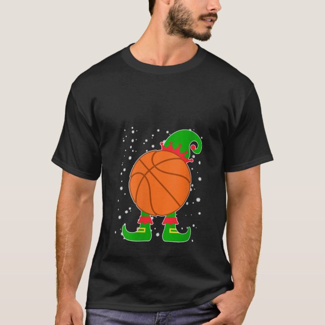 T-shirt Jingle Ballers Christmas Basket Ball Xmas Elf Squa (Devant)