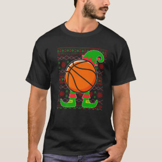 T-shirt Jingle Ballers Christmas Basket Ball Xmas Elf Squa