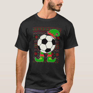 T-shirt Jingle Ballers Christmas Soccer Ball Xmas Elf Squa