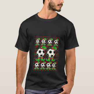 T-shirt Jingle Ballers Christmas Soccer Ball Xmas Elf Squa