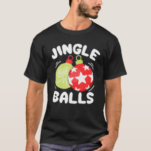 T-shirt JINGLE BALLS Tinsel Funny Couple Chestnu de Noël