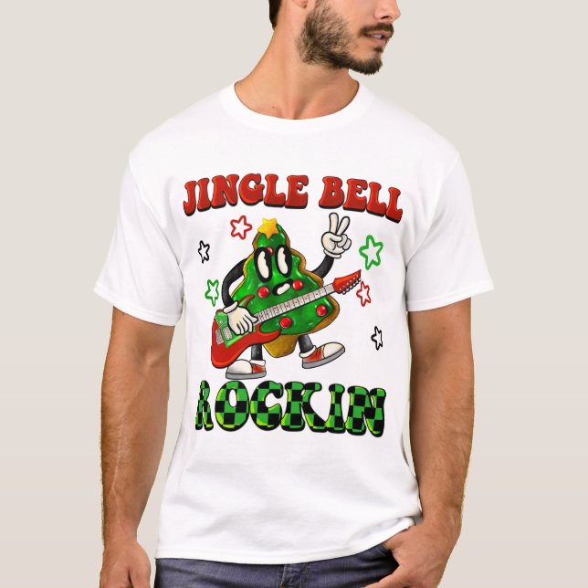 T-shirt Jingle Bell Rockin Christmas Tree Cookie (Devant)