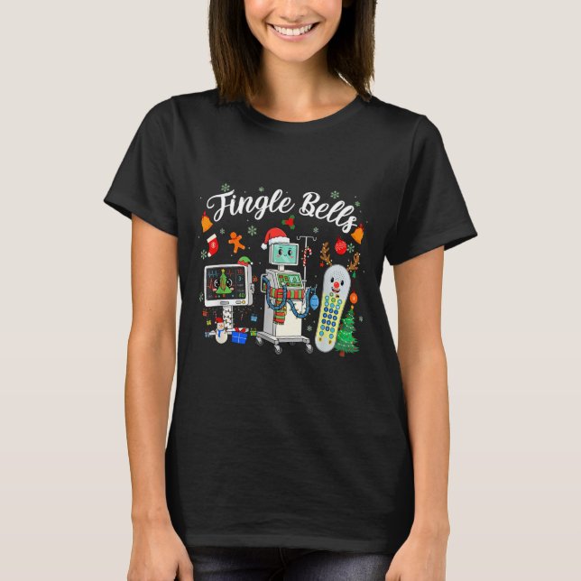 T-shirt Jingle Bells Er Nurse Funny Christmas Tech Nursing (Devant)