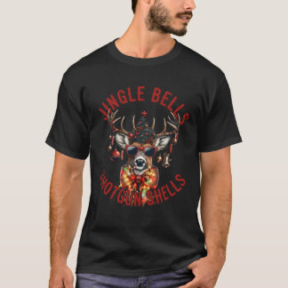 T-shirt Jingle Bells Shotgun Shells Funny Hunter Hunter