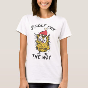 T-shirt Jingle Owl en chemin Funny Père Noël Owl