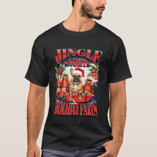 T-shirt Jingle Renifle Les Pets De Vacances Noël Bouledogu