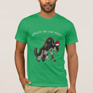 T-shirt Jinglin' Mon Dernier Nerf Renne Drôle Horreur