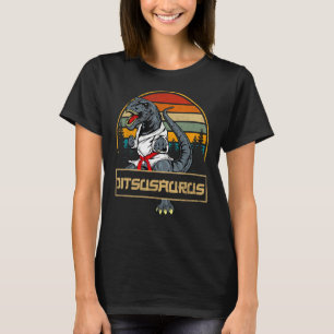 T-shirt Jitsusaurus Funny Jiu Jitsu T-Rex BJJ MIXED MARTIA