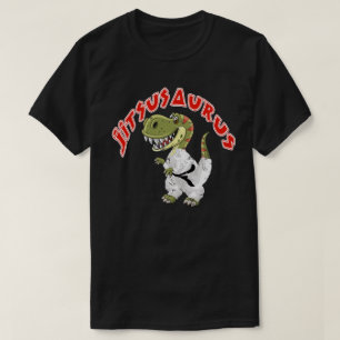 T-shirt Jitsusaurus Funny Jiu Jitsu Trex Ceinture noire