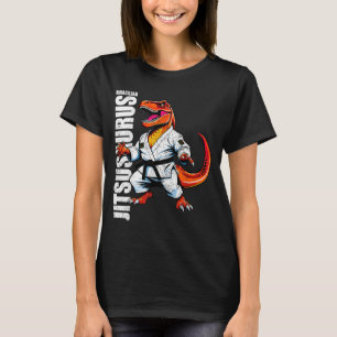 T-shirt Jitsusaurus T-rex brésilien dinosaure BJJ Jiu drôl