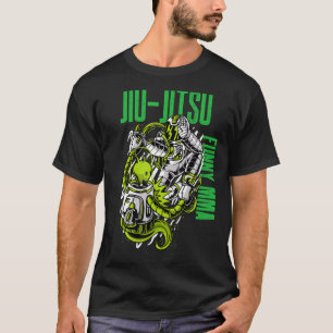T-shirt Jiu Jitsu Alien Vs Astronaut Combattez Le MIXED MA