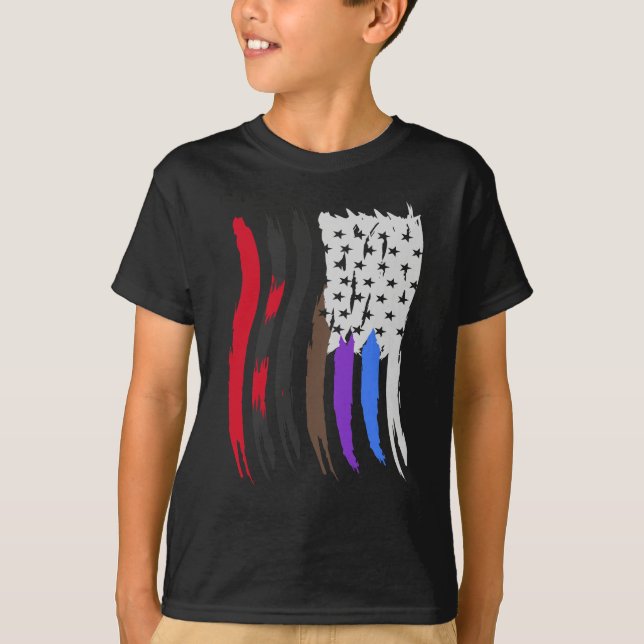 T-shirt Jiu Jitsu BJJ marque la lumière verticale (Devant)