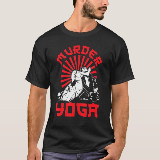 T-shirt Jiu Jitsu Brésil assassiner Yoga Martial Arti (Devant)