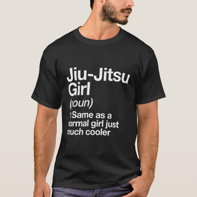 T-shirt Jiu-Jitsu Fille Définition Funny Sports Martial Ar (Devant)