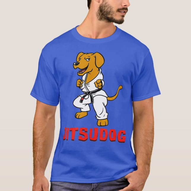 T-shirt Jiu Jitsu Jitsudog brésilien BJJ entraîneur chien (Devant)